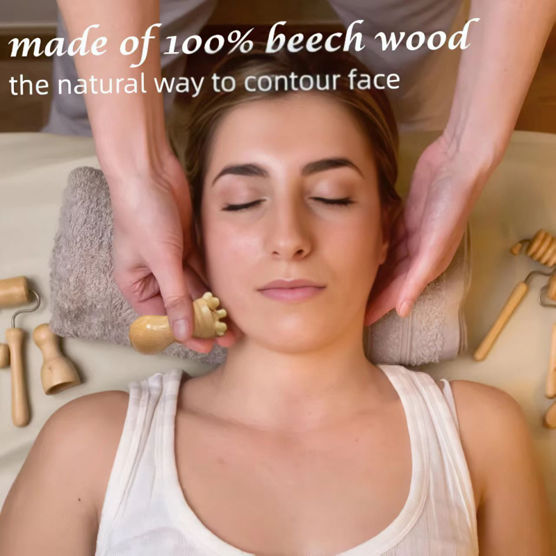 Μασάζερ πλάτης ολόκληρου σώματος — ώμοι και πλάτη, πολυλειτουργικός κύλινδρος, από ξύλο (Μάρκα: Zuo zhi; Υλικό: ξύλο; Έλεγχος: Μηχανικός)