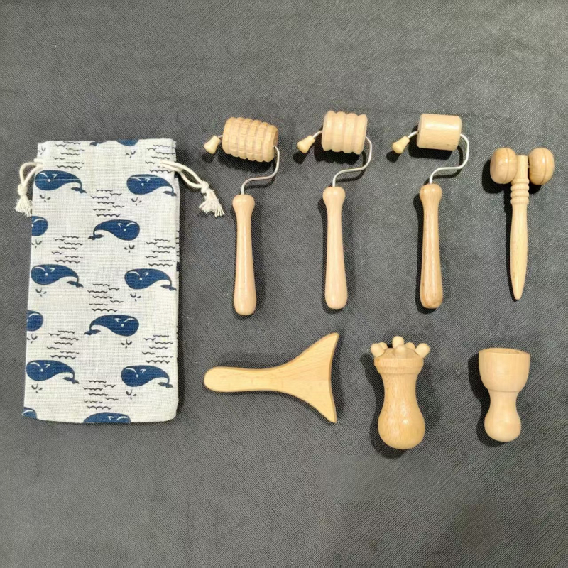 Μασάζερ πλάτης ολόκληρου σώματος — ώμοι και πλάτη, πολυλειτουργικός κύλινδρος, από ξύλο (Μάρκα: Zuo zhi; Υλικό: ξύλο; Έλεγχος: Μηχανικός)