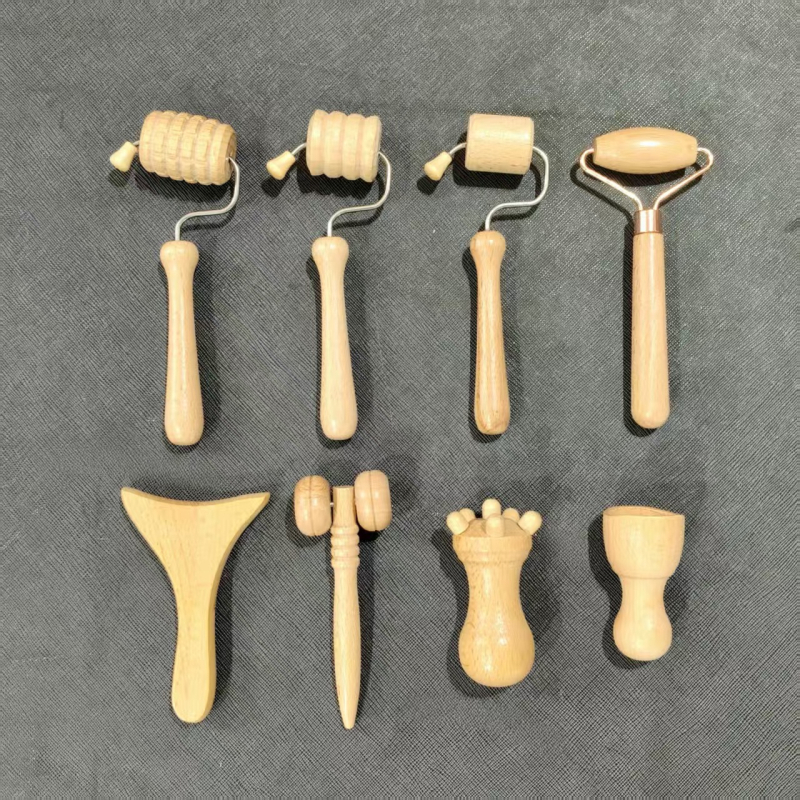 Μασάζερ πλάτης ολόκληρου σώματος — ώμοι και πλάτη, πολυλειτουργικός κύλινδρος, από ξύλο (Μάρκα: Zuo zhi; Υλικό: ξύλο; Έλεγχος: Μηχανικός)