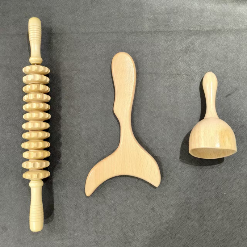 Μασάζερ πλάτης ολόκληρου σώματος — ώμοι και πλάτη, πολυλειτουργικός κύλινδρος, από ξύλο (Μάρκα: Zuo zhi; Υλικό: ξύλο; Έλεγχος: Μηχανικός)