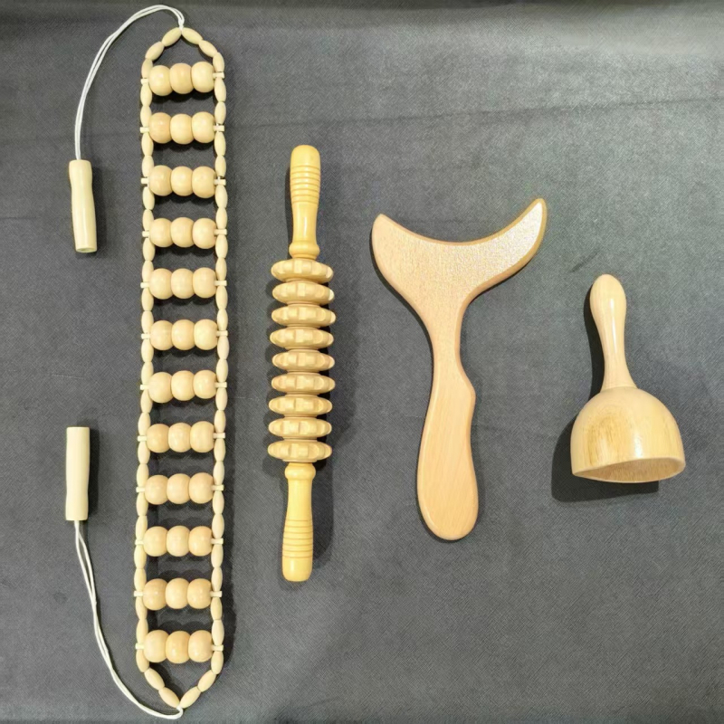 Μασάζερ πλάτης ολόκληρου σώματος — ώμοι και πλάτη, πολυλειτουργικός κύλινδρος, από ξύλο (Μάρκα: Zuo zhi; Υλικό: ξύλο; Έλεγχος: Μηχανικός)