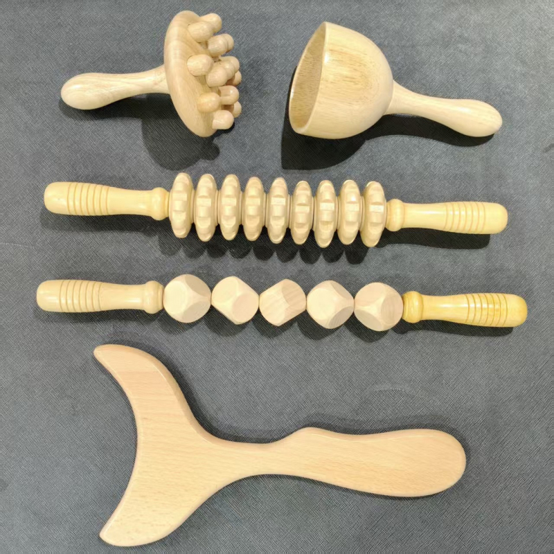 Μασάζερ πλάτης ολόκληρου σώματος — ώμοι και πλάτη, πολυλειτουργικός κύλινδρος, από ξύλο (Μάρκα: Zuo zhi; Υλικό: ξύλο; Έλεγχος: Μηχανικός)