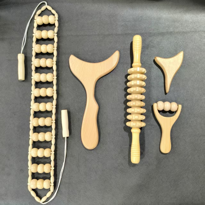 Μασάζερ πλάτης ολόκληρου σώματος — ώμοι και πλάτη, πολυλειτουργικός κύλινδρος, από ξύλο (Μάρκα: Zuo zhi; Υλικό: ξύλο; Έλεγχος: Μηχανικός)