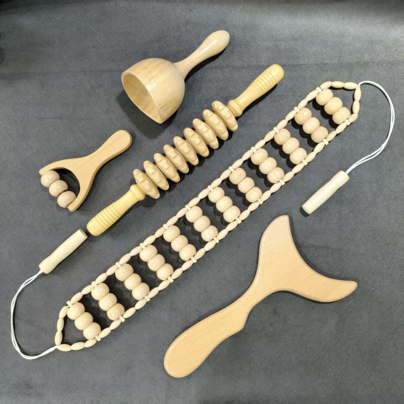 Μασάζερ πλάτης ολόκληρου σώματος — ώμοι και πλάτη, πολυλειτουργικός κύλινδρος, από ξύλο (Μάρκα: Zuo zhi; Υλικό: ξύλο; Έλεγχος: Μηχανικός)