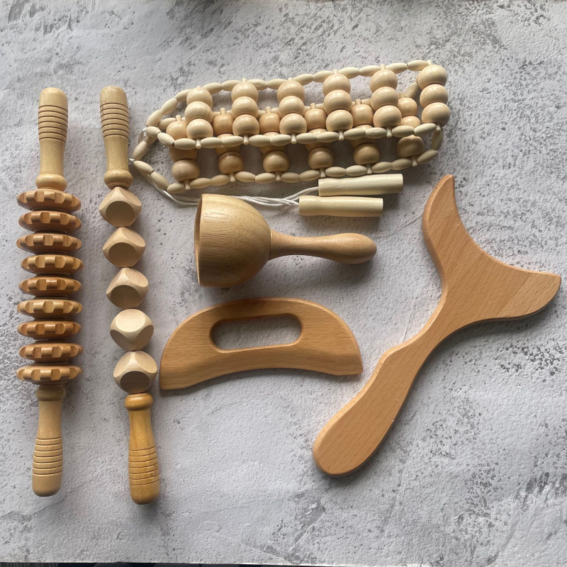 Μασάζερ πλάτης ολόκληρου σώματος — ώμοι και πλάτη, πολυλειτουργικός κύλινδρος, από ξύλο (Μάρκα: Zuo zhi; Υλικό: ξύλο; Έλεγχος: Μηχανικός)