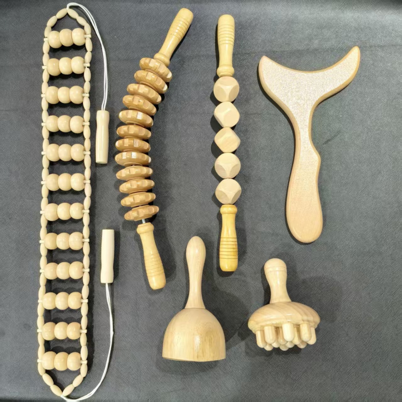 Μασάζερ πλάτης ολόκληρου σώματος — ώμοι και πλάτη, πολυλειτουργικός κύλινδρος, από ξύλο (Μάρκα: Zuo zhi; Υλικό: ξύλο; Έλεγχος: Μηχανικός)