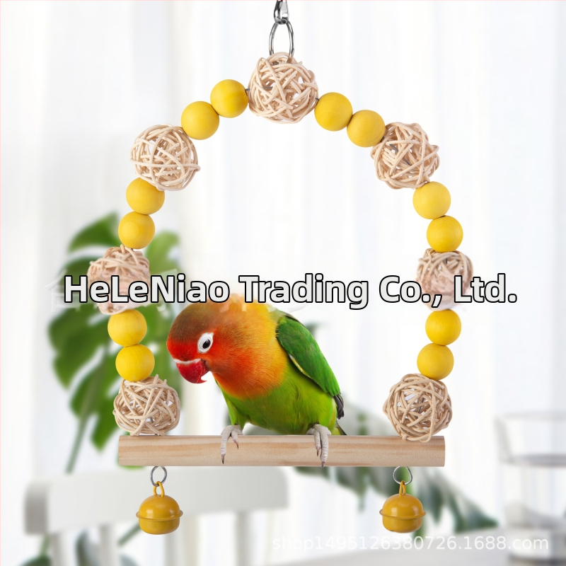 Papagájová hojdačková hračka pre vtáky — neimportovaná; domáci výrobok