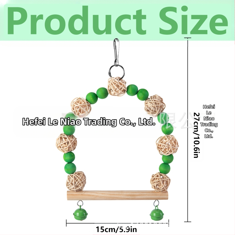 Papagájová hojdačková hračka pre vtáky — neimportovaná; domáci výrobok