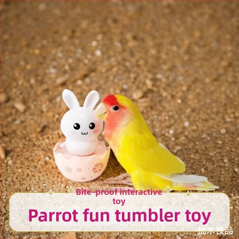 Παιχνίδι δαγκώματος για παπαγάλους με ταλαντευόμενο μηχανισμό για ανακούφιση άγχους — Υλικό: Πλαστικό • Μάρκα: Parrot Handsome • Για παπαγάλους • Δεν εισάγεται