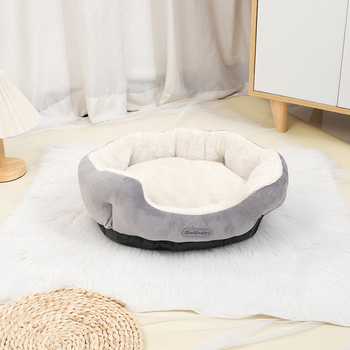 Han Pet Kaķu mājdzīvnieku ligzda – Poliesterā šķiedra, apaļš dizains, dziļas miega matracis