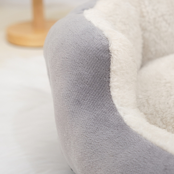 Han Pet Φωλιά Κατοικίδιων για Γάτες – Κρεβάτι Γάτας από Πολυεστερική Ίνα, Κυκλικός Σχεδιασμός, Στρώμα Βαθιάς Ύπνου