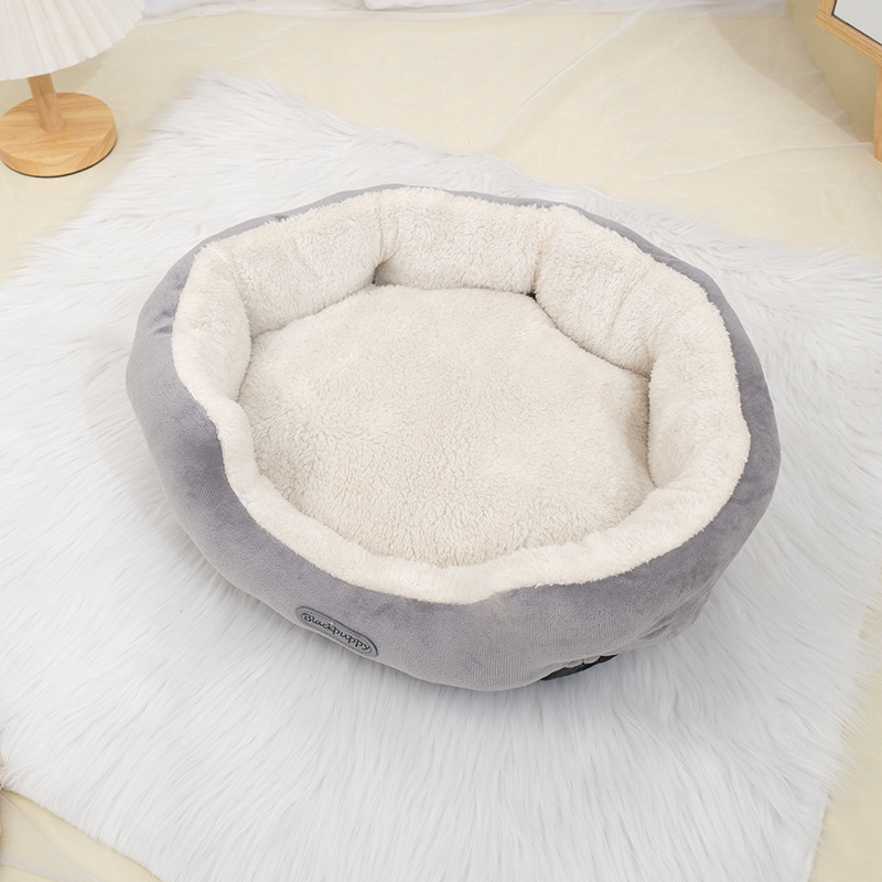 Han Pet Kaķu mājdzīvnieku ligzda – Poliesterā šķiedra, apaļš dizains, dziļas miega matracis