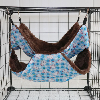 Χάμσταρ διπλό βελούδινο ζεστό κρεμαστό υπνοσακούλι, υλικό: ύφασμα, τεσσάρων εποχών, για χάμστερ, μάρκα: 3inch families