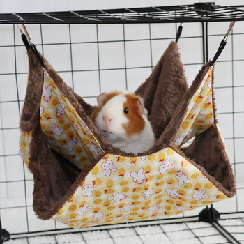 Χάμσταρ διπλό βελούδινο ζεστό κρεμαστό υπνοσακούλι, υλικό: ύφασμα, τεσσάρων εποχών, για χάμστερ, μάρκα: 3inch families