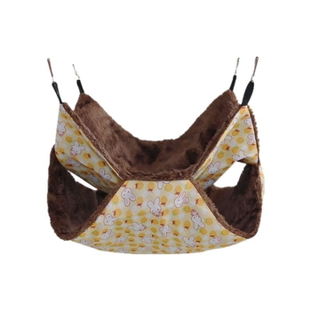 Χάμσταρ διπλό βελούδινο ζεστό κρεμαστό υπνοσακούλι, υλικό: ύφασμα, τεσσάρων εποχών, για χάμστερ, μάρκα: 3inch families