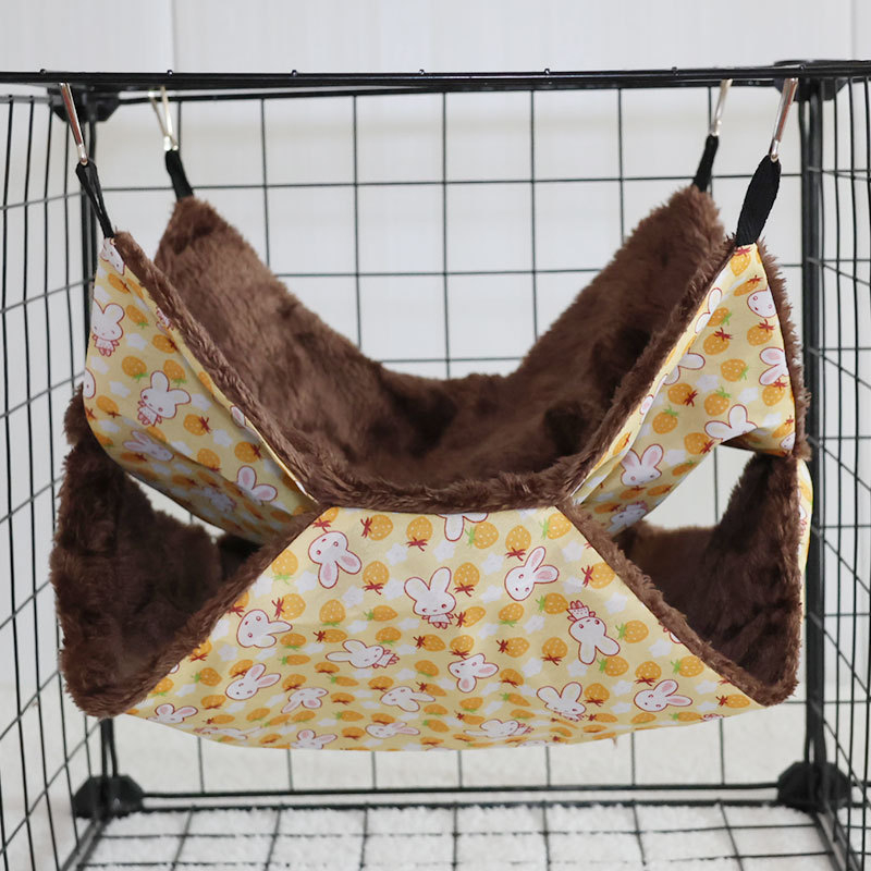 Hamstera hamaka ar dubulti pūkainu siltu guļammaisu, materiāls: audums, četros gadalaikos, zīmols: 3inch families