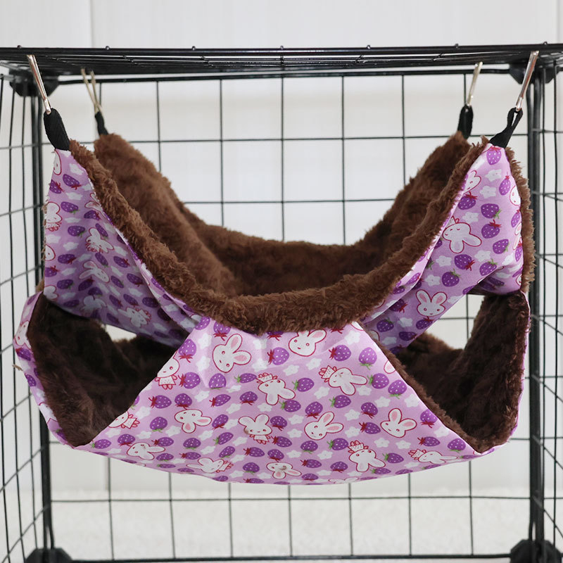 Hamstera hamaka ar dubulti pūkainu siltu guļammaisu, materiāls: audums, četros gadalaikos, zīmols: 3inch families