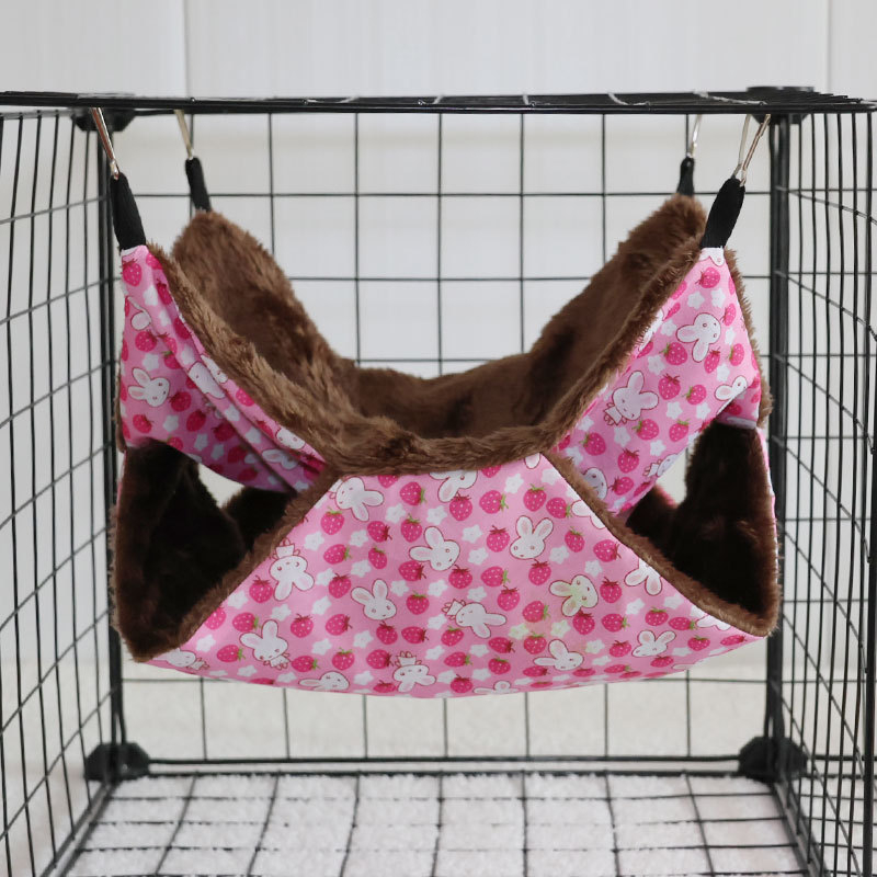 Hamstera hamaka ar dubulti pūkainu siltu guļammaisu, materiāls: audums, četros gadalaikos, zīmols: 3inch families