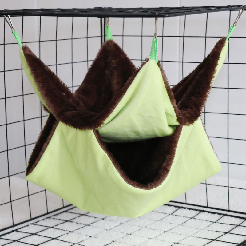 Hamstera hamaka ar dubulti pūkainu siltu guļammaisu, materiāls: audums, četros gadalaikos, zīmols: 3inch families