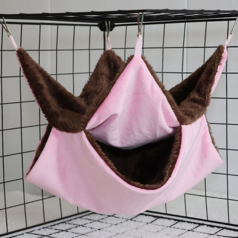 Hamstera hamaka ar dubulti pūkainu siltu guļammaisu, materiāls: audums, četros gadalaikos, zīmols: 3inch families