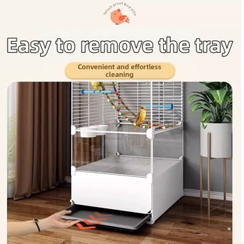 Μεταλλικό κλουβί για παπαγάλους, πολυτελές στυλ βίλα, αδιάβροχο για οικιακή χρήση