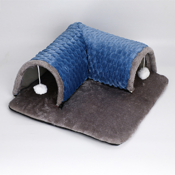 Kaķu tunelis – spēlei un guļamai vietai | Materiāls Shu velvet | Kaķu ligzda | Zīmols Xinerchang trading