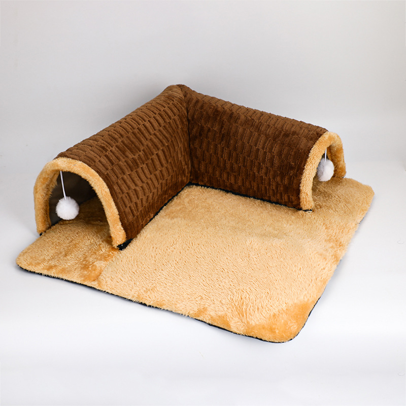 Kaķu tunelis – spēlei un guļamai vietai | Materiāls Shu velvet | Kaķu ligzda | Zīmols Xinerchang trading