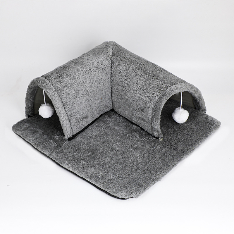 Kaķu tunelis – spēlei un guļamai vietai | Materiāls Shu velvet | Kaķu ligzda | Zīmols Xinerchang trading