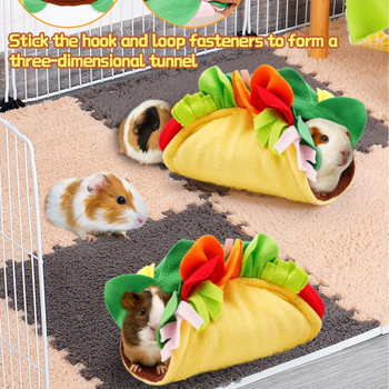 Τουνελ για χάμστερ με ημι-κλειστή κρυψώνα και μαλακό κρεβάτι | Υλικό: Ύφασμα; Μάρκα: ZHIAIYICHONG / Love a Pet; Εποχές: Όλο το έτος; Κατάλληλο για: Χάμστερ