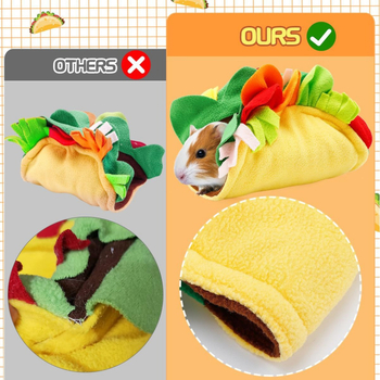 Τουνελ για χάμστερ με ημι-κλειστή κρυψώνα και μαλακό κρεβάτι | Υλικό: Ύφασμα; Μάρκα: ZHIAIYICHONG / Love a Pet; Εποχές: Όλο το έτος; Κατάλληλο για: Χάμστερ