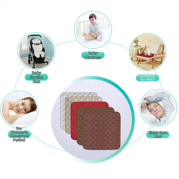 Suņa sēdvietas spilvens, noplūdes aizsardzība, neslīdošs, daudzslāņu audums (Pongee + PP kokvilna + TPU plēve + pretslīdējoša režģa)