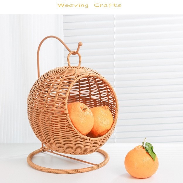 TW100 Plastmasas pakaramais grozs augļiem un dārzeņiem — rotaļīgs multfilmas stila, kolijevas formas dizains, paredzēts augļiem, dārzeņiem, kosmētikai/juvelierizstrādājumiem un austiņu kabeliem