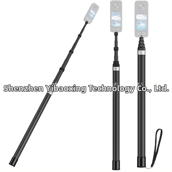 Nematomas neslidžios sulankstomos selfie lazdelės Insta360 ONE X3, ONE X2, ONE R ir GoPro, pagaminta iš lydinio ir anglies pluošto