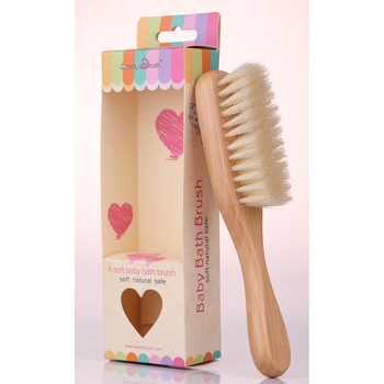 Vannas un masāžas suka – beķa koks, mīkstas sari, pārnēsājamā, Candy Brush CB-1039, universāla lietošana