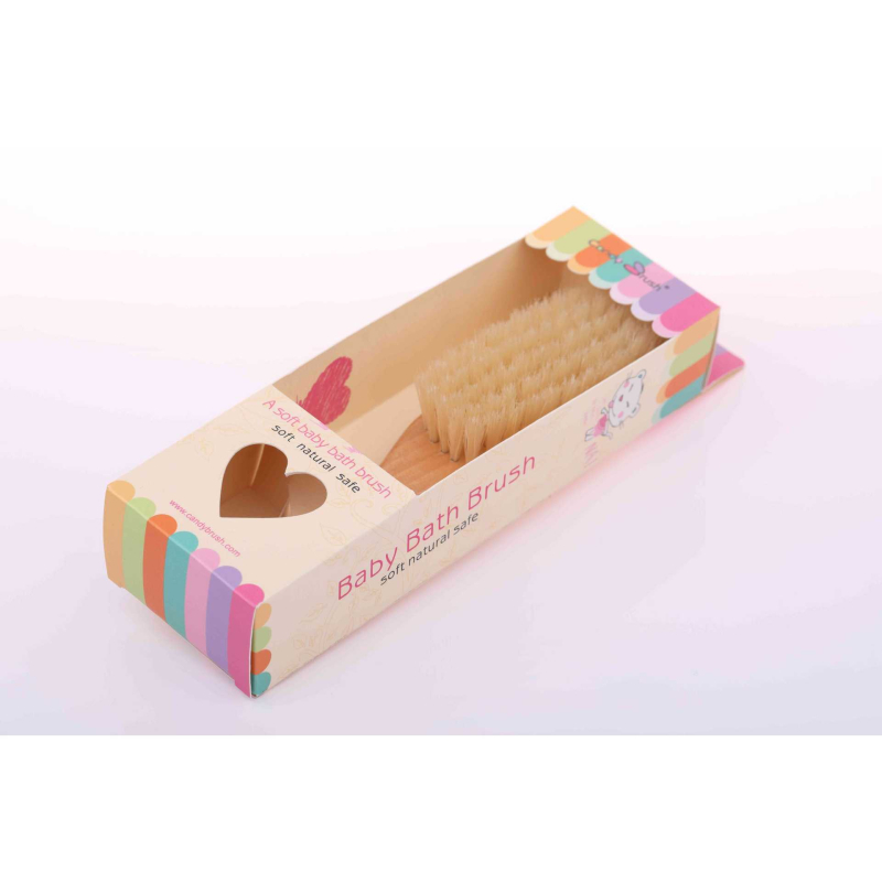 Vannas un masāžas suka – beķa koks, mīkstas sari, pārnēsājamā, Candy Brush CB-1039, universāla lietošana