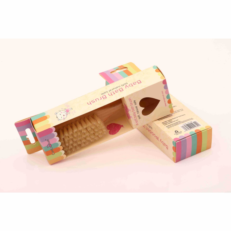 Vannas un masāžas suka – beķa koks, mīkstas sari, pārnēsājamā, Candy Brush CB-1039, universāla lietošana