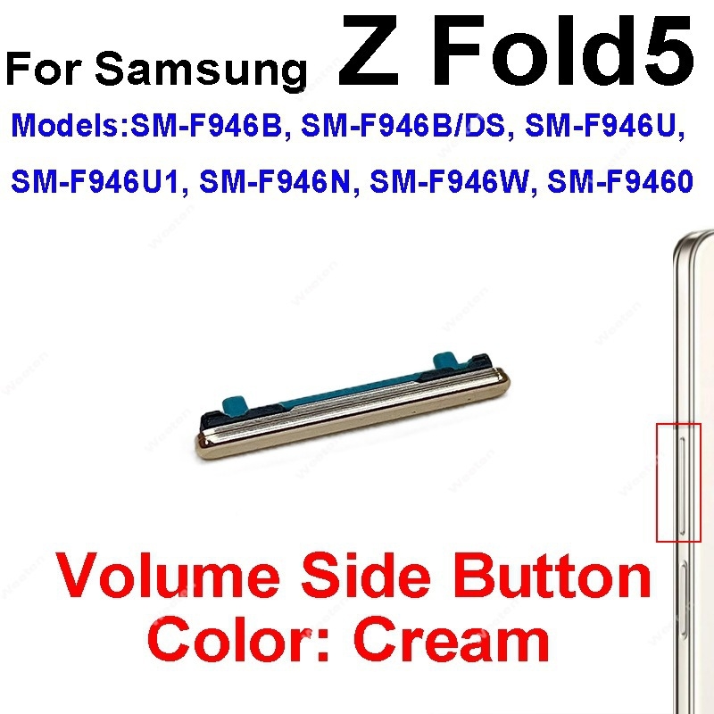 Gumb za glasnoću za Samsung Galaxy Z Fold 2–6 (F916B/N/U, F926)