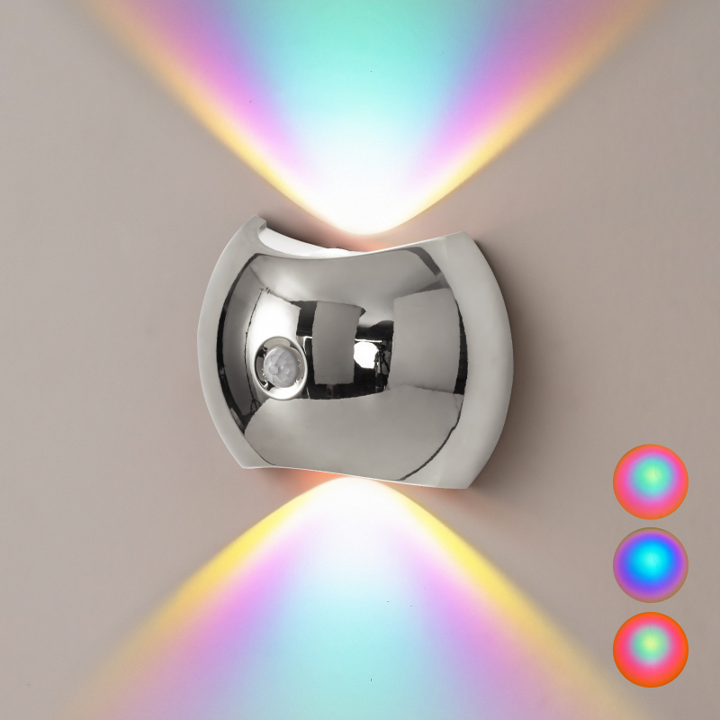 LED sienas lampa ar ABS kupolu un ABS korpusu, 5V, CE sertifikāts, modernā minimālisma stilā