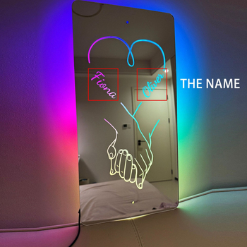 DIY Αξεσουάρ Κοσμημάτων - Προσωποποιημένο Όνομα, Γραμμένο Ακρυλικό Φωτιζόμενο Καθρέφτης-Μενταγιόν, Χειμώνας 2024, Xinyan Crafts