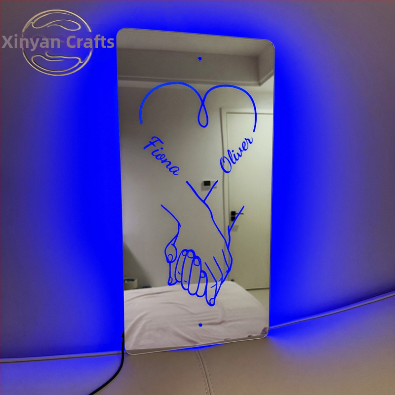 DIY Αξεσουάρ Κοσμημάτων - Προσωποποιημένο Όνομα, Γραμμένο Ακρυλικό Φωτιζόμενο Καθρέφτης-Μενταγιόν, Χειμώνας 2024, Xinyan Crafts