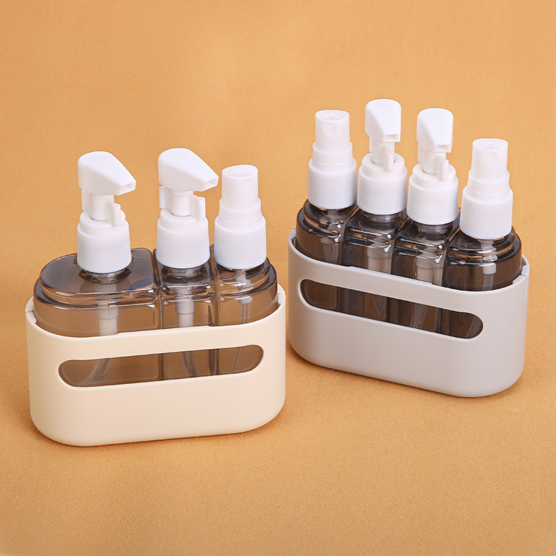 Coen ceļojumu kosmētikas pudeles komplekts — 4-in-1 plastmasas pudeles šampūnam, losjonam, dušas želejai un ādas kopšanai