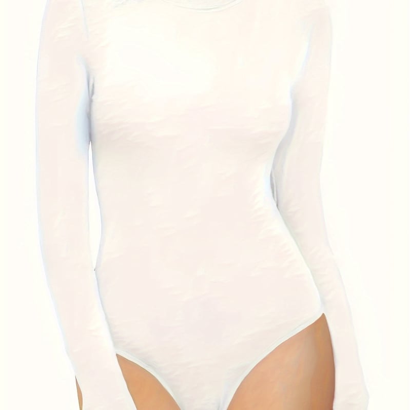 Sieviešu bodijs ar apļveida kaklu, 3/4 piedurknēm, Harajuku stils, chenille audums ar elastānu, pavasaris 2025