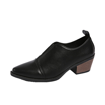 Γυναικείες μποτίνες αστραγάλης με μυτερό δάχτυλο, PU άνω μέρος, PU σόλα, μεσαίο τακούνι 3-5 εκ, χοντρός τακούνι