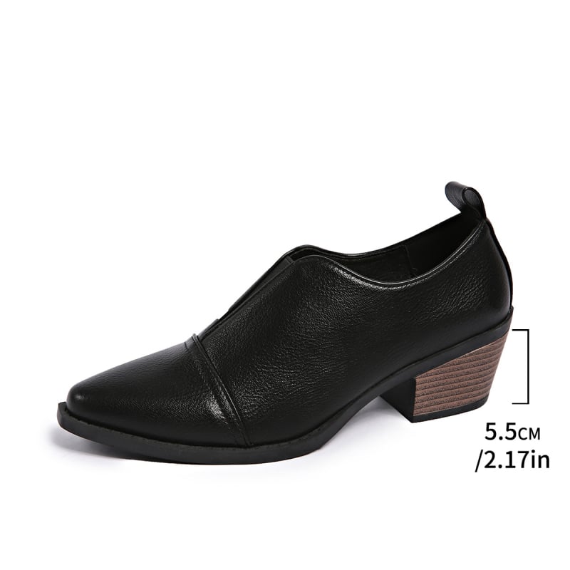 Sieviešu potīšu zābaki ar asu purngalu, PU augšdaļa, PU zole, vidēja papēža augstums 3-5 cm, platā papēde