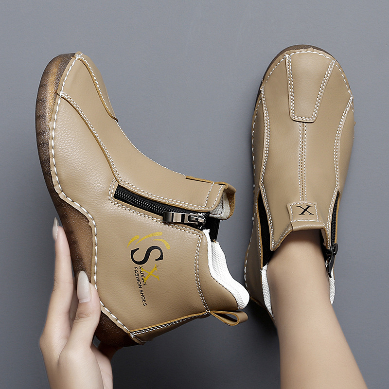 Sieviešu Martin zābaki, virsma: mikrošķiedra, zole: gumija, sānu rāvējslēdzējs, pretslīdēšanas īpašība