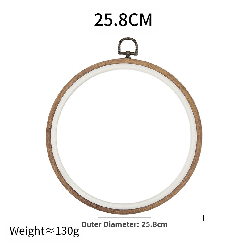 Okvir za izvezivanje od ABS-a, imitacija drveta, kvadratni, prilagodljiv, za cross-stitch, DIY alat za izradu veza