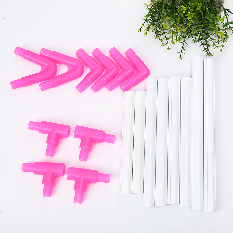 PVC asztali clip-es hímzőkeret keresztszemeshez – kézi használat, textilhímzés