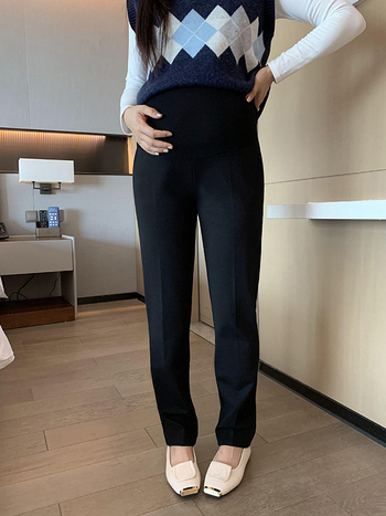 Grūtnieču bikses ar taisiem kājiem, brīvs piegriezums, garas bikses, viskozes šķiedra 30–50%, rudens 2025