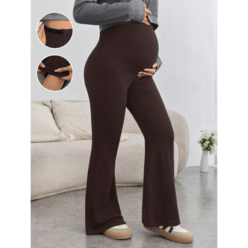 Παντελόνια ύπνου από νάιλον 100%, υπερυψωμένη μέση, φλαρέ γραμμή, ρυθμιζόμενη ελαστική ζώνη, αίσθηση πολυτέλειας