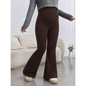 Παντελόνια ύπνου από νάιλον 100%, υπερυψωμένη μέση, φλαρέ γραμμή, ρυθμιζόμενη ελαστική ζώνη, αίσθηση πολυτέλειας